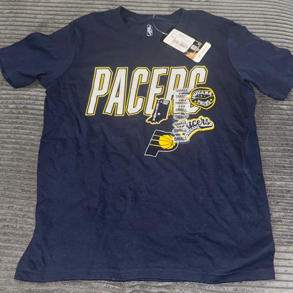 Pacers Navy Blue Graphic T-Shirt